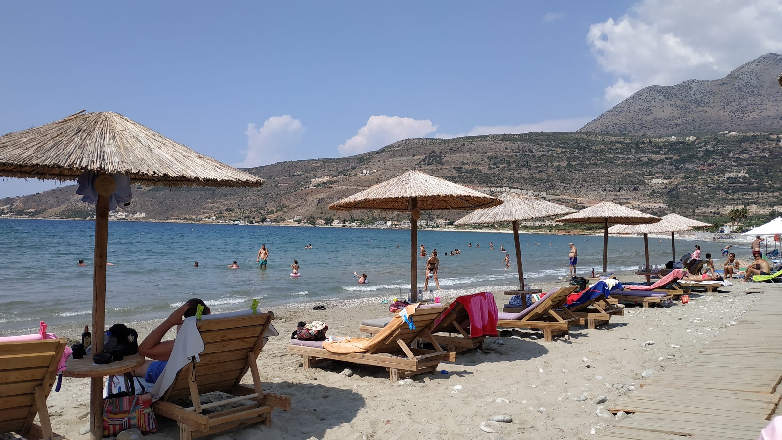 Foto von Itilo beach - Tsipa mit sehr sauber Sauberkeitsgrad