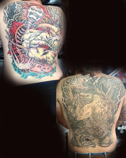 Explore dna tattoo ideas, creative tattoo ideas in Bainbridge, available at Bainbridge Tattoo Company