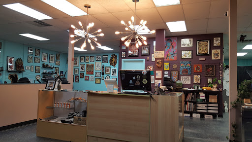 Explore patchwork sleeve tattoo ideas, creative tattoo ideas in Austin, available at Little Pricks Tattoo