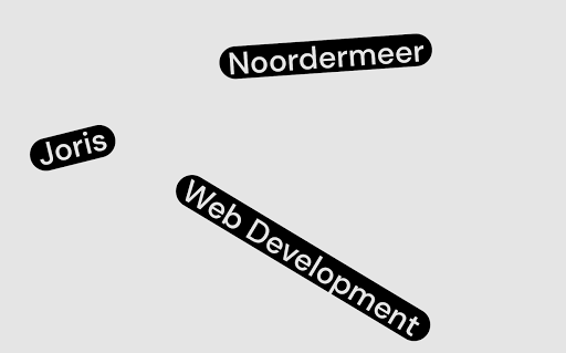 Frontend and Full Stack Web Development — Joris Noordermeer