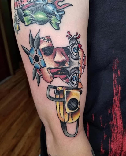 Explore vertical tattoo ideas, creative tattoo ideas in Lake Villa, available at Eternal Tiger Tattoo