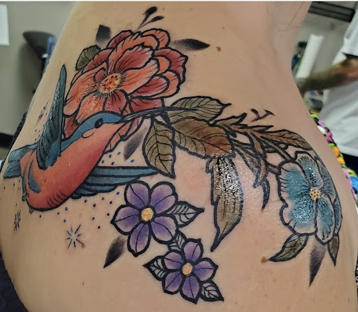 Explore donald duck tattoo ideas, creative tattoo ideas in Modesto, available at Dying Art Tattoo