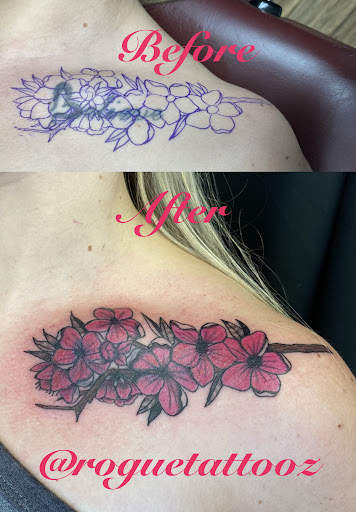 Explore moon and sun tattoo ideas, creative tattoo ideas in Bristol, available at Rogue Tattoos