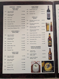 Menu / carte de Tasca David's Indian Tandoori Restaurant à Ferragudo