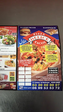 Menu / carte de Bella pizza à Lille