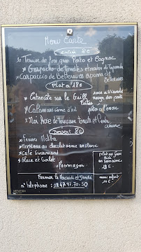 Menu / carte de la rose de pindare à Bourgueil