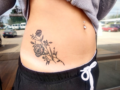 Explore 4 leaf clover tattoo ideas, creative tattoo ideas in Batavia, available at The Pretty Pin-Up Tattoo Parlor