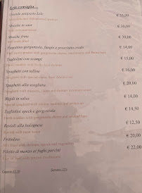 Menu du Trattoria Busa alla Torre à Venice