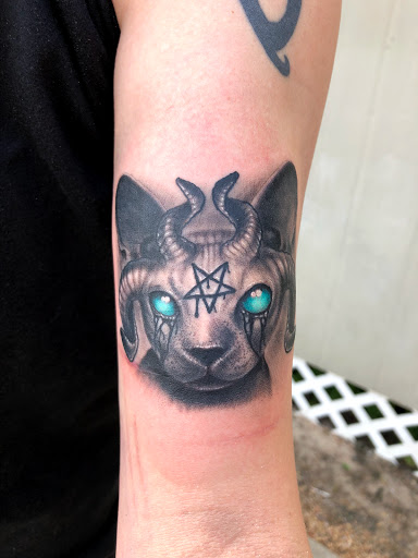 Explore chest tattoo cover up ideas, creative tattoo ideas in Columbus, available at Atlas Tattoo and Piercing Studio