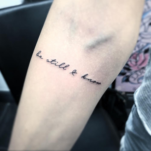 Explore crochet tattoo ideas, creative tattoo ideas in Deerfield Beach, available at Black Rose Tattoo Studio