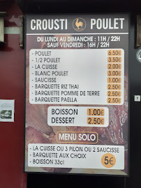 Original Grill Poulet (By Crousti Poulet) à Draveil menu