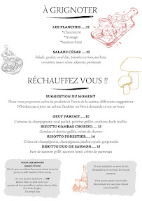 Menu / carte de La Sablésienne * Restaurant-Pizzeria-Caviste à Sablé-sur-Sarthe