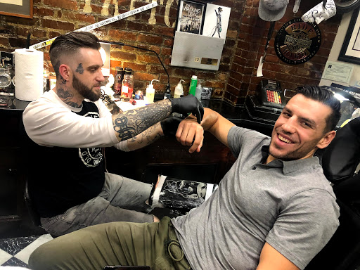 Explore fall tattoo ideas, creative tattoo ideas in Boston, available at Boston Barber & Tattoo Co.