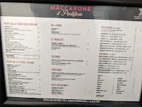 Restaurant italien Maccarone - Il Pastificio à Rome - menu / carte