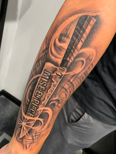 Explore harry potter sleeve tattoo ideas, creative tattoo ideas in Lancaster, available at DEADMANS STUDIO