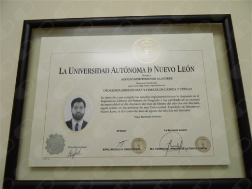 Dr. Adolfo Montemayor Alatorre, Otorrinolaringólogo