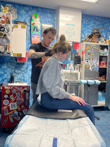 Explore leg sleeve tattoo ideas for women, creative tattoo ideas in Aurora, available at Ronin Tattoo Studio INC