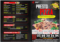 Menu / carte de Presto Pizza Cernay à Cernay