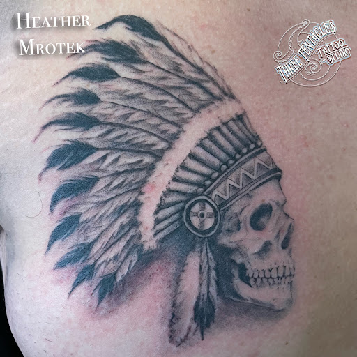 Explore infinity heart tattoo ideas, creative tattoo ideas in Hayward, available at Three Tentacles Tattoo Studio