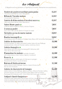Restaurant La Manufacture à Tours - menu / carte