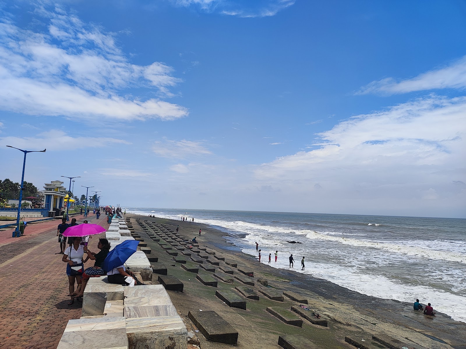 Zdjęcie Old Digha Sea Beach z powierzchnią beżowy piasek