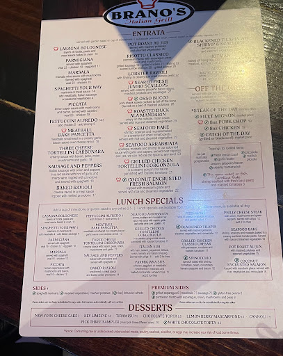 Italian Restaurant «Branos Italian Grill», reviews and photos, 3680 N Atlantic Ave, Cocoa Beach, FL 32931, USA