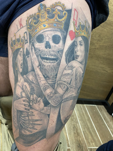 Explore girly tattoo sleeve ideas, creative tattoo ideas in Charlottesville, available at Ben Around Tattoos