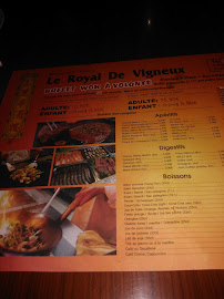 Le Royal De Vigneux à Vigneux-sur-Seine menu