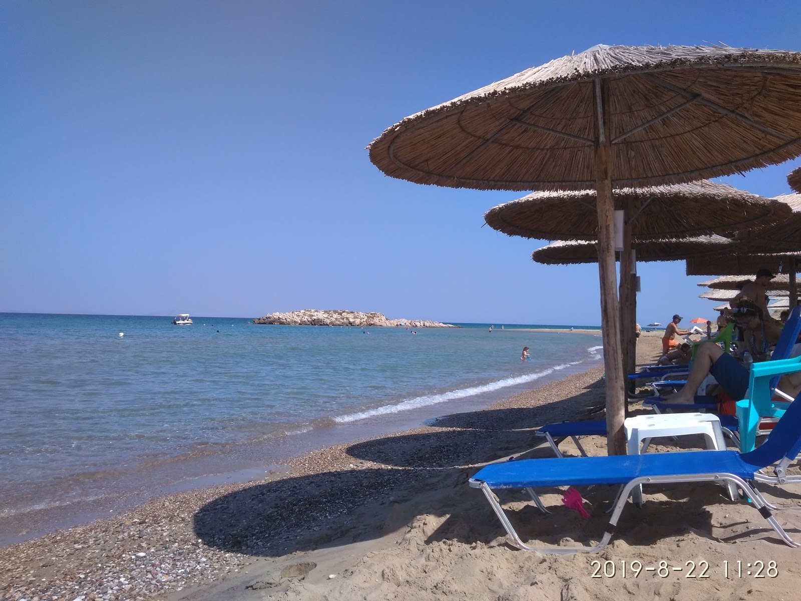 Photo de Paralia Kounoupelaki - endroit populaire parmi les connaisseurs de la détente