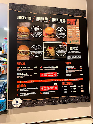menu du Restaurant de hamburgers The Roster Annecy Gare à Annecy