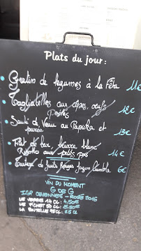 L'Office à Paris menu