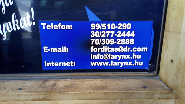 Értékelések erről a helyről: A Larynx Fordítóiroda (Official Translation Bureau), Sopron - Fordító