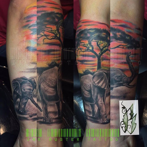 Explore arm tribal tattoo cover up ideas, creative tattoo ideas in Ronkonkoma, available at Ink Buster Tattoo