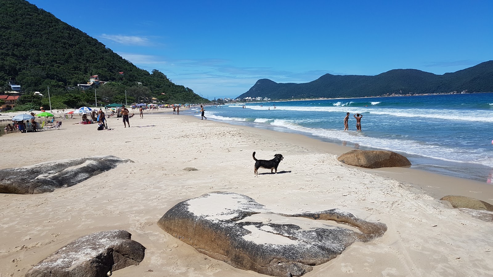 Foto di Spiaggia di Rio das Pacas e l'insediamento