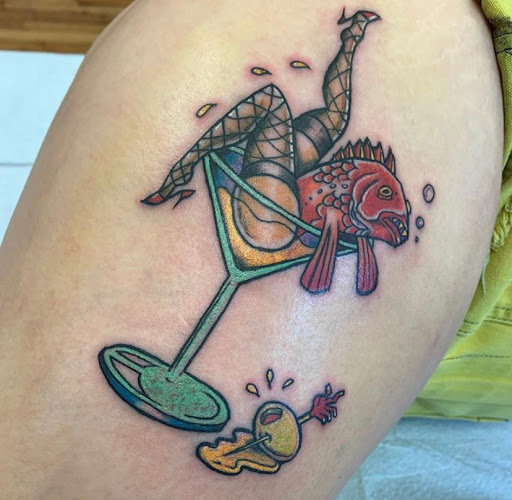 Explore coffin tattoo ideas, creative tattoo ideas in Mc Kees Rocks, available at PMA Tattoo