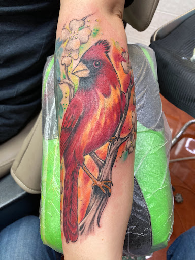 Explore jesus sleeve tattoo ideas, creative tattoo ideas in Anderson, available at FearlessTattoos and Piercing