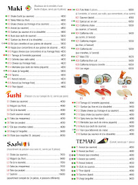 Restaurant japonais Wok Sushi Lin à Coignières (la carte)