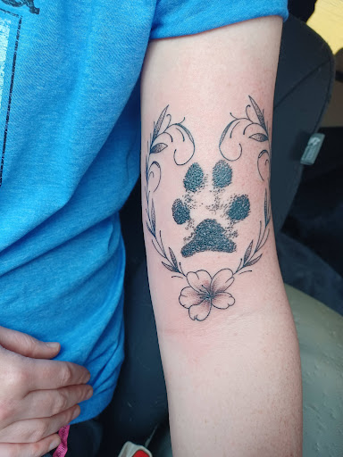 Explore tattoo fill in ideas for men, creative tattoo ideas in Charlottesville, available at Spitfire Tattoo & Gallery