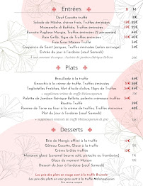 Menu / carte de Un jour à Peyrassol - Restaurant de truffes à Paris