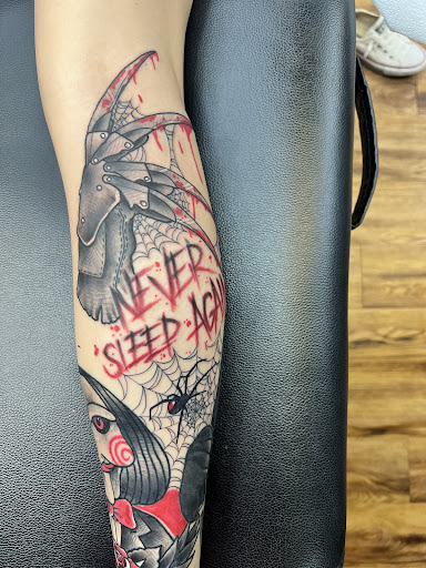 Explore name on neck tattoo ideas, creative tattoo ideas in Temple, available at Highly Authentic Tattoo