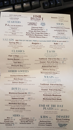 Seafood Restaurant «Fish District», reviews and photos, 665 San Rodolfo Dr, Solana Beach, CA 92075, USA