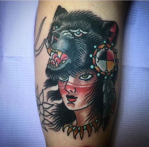 Explore bart and lisa tattoo ideas, creative tattoo ideas in Dallas, available at Inkling Tattoo Studios