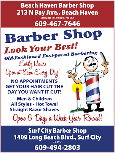 Barber Shop «Surf City BarberShop», reviews and photos, 1409 Long Beach Blvd, Surf City, NJ 08008, USA