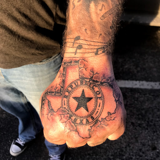 Explore tractor tattoos ideas, creative tattoo ideas in San Angelo, available at Good Vibes Only Tattoo Studio