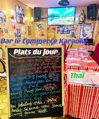 Le Commerce Brasserie et Restaurant Thaïlandais à Châtillon menu
