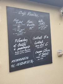 Restaurant Le Café Rivière à Trélissac - menu / carte