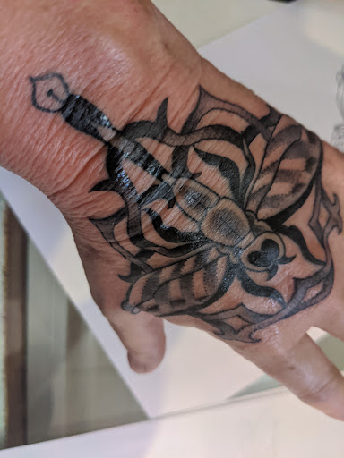 Explore heath ledger joker tattoo ideas, creative tattoo ideas in Santa Fe, available at Lost Cowboy Tattoo & Gallery co TRUE HANDS TATTOO