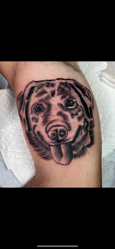 Explore men's neck tattoo ideas, creative tattoo ideas in Cookeville, available at Anthem Tattoo