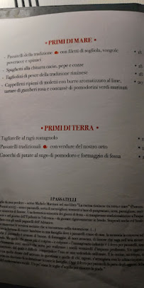 Restaurant de fruits de mer Dallo Zio à Rimini - menu / carte