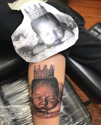 Explore yoshi tattoo ideas, creative tattoo ideas in Fort Wayne, available at Grade A Tattoos and Body Piercing